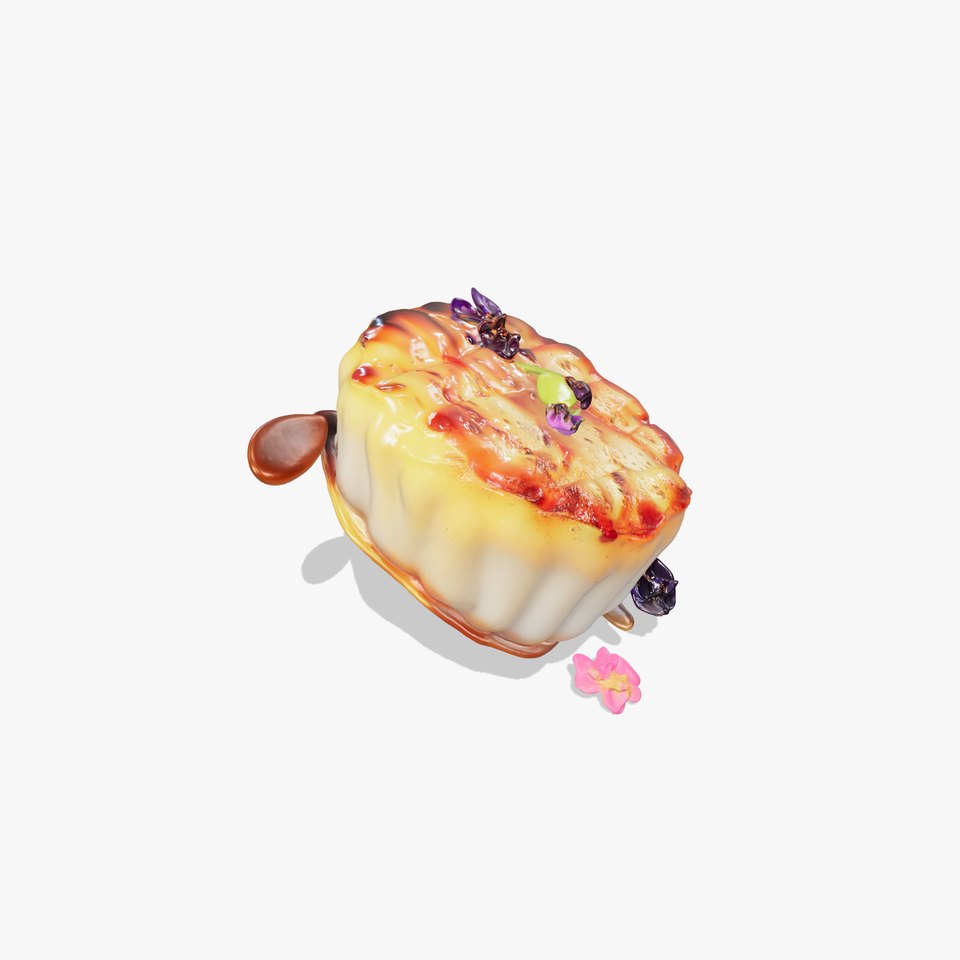 Gourmet Seared Scallop Dish model pack